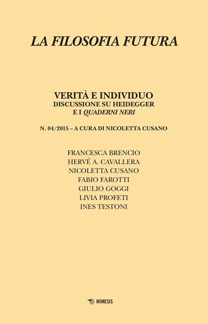 La filosofia futura (2015). Vol. 4 - copertina