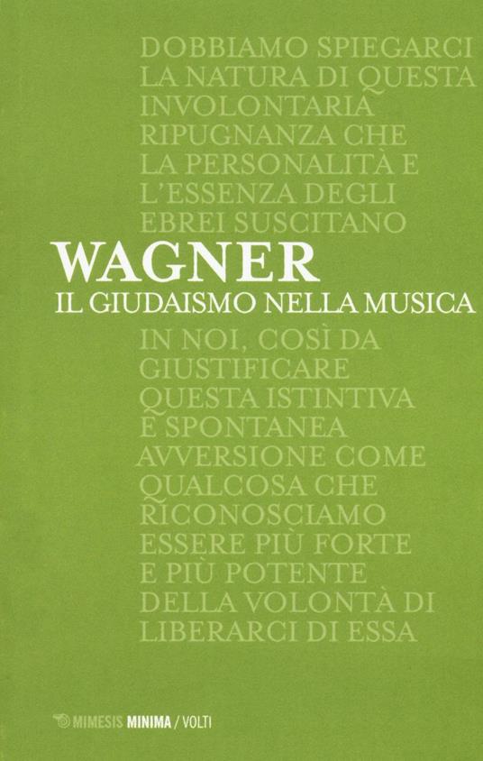 Il giudaismo nella musica - W. Richard Wagner - copertina