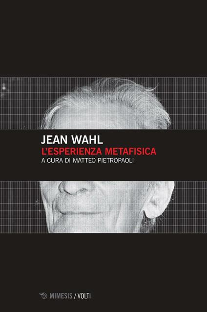 L' esperienza metafisica - Jean Wahl - copertina