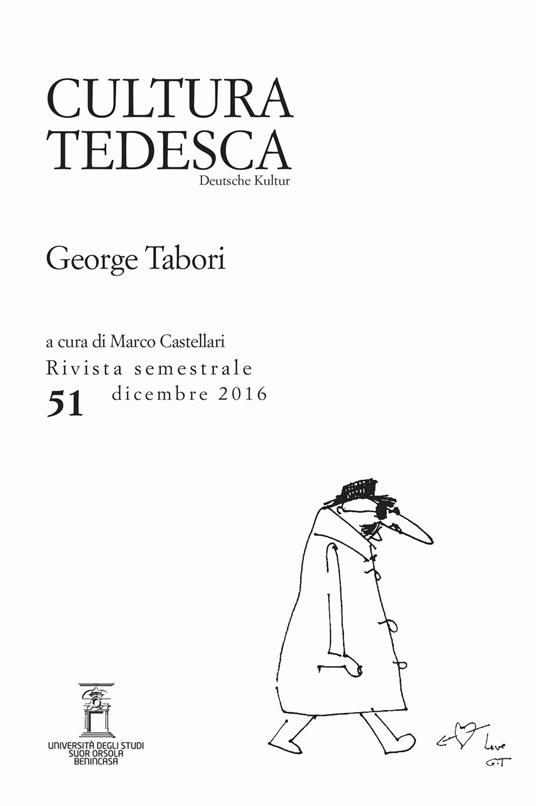 Cultura tedesca (2016). Vol. 51: George Tabori - copertina