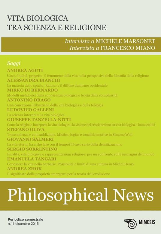 Philosophical news. Vol. 11 - copertina
