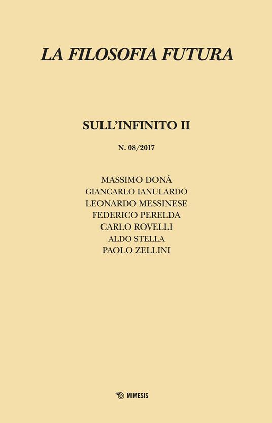 La filosofia futura (2017). Vol. 8: Sull'infinito II. - copertina