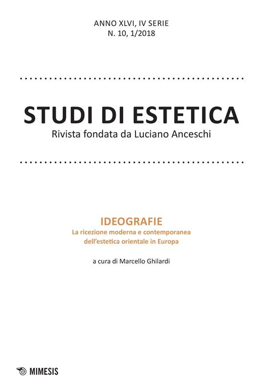 Studi di estetica (2018). Vol. 1 - copertina