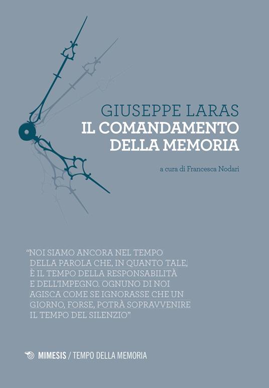 Il comandamento della memoria - Giuseppe Laras - copertina