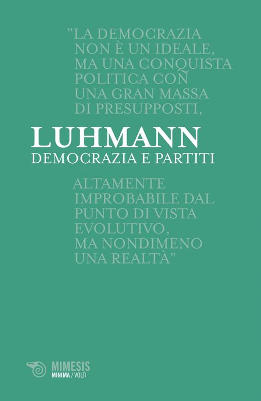 Democrazia e partiti. Il vertice scisso - Niklas Luhmann,Francesco Bellusci - ebook