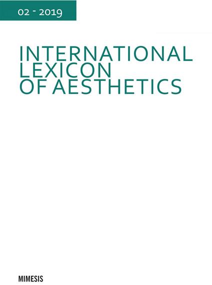 International lexicon of aesthetics (2019). Vol. 2 - copertina