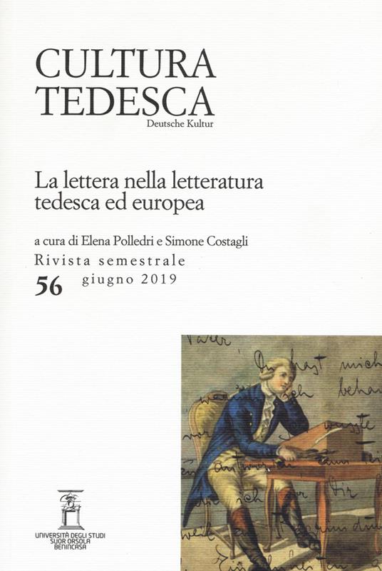 Cultura tedesca (2019). Vol. 56: lettera nella letteratura tedesca ed europea (Giugno), La. - copertina