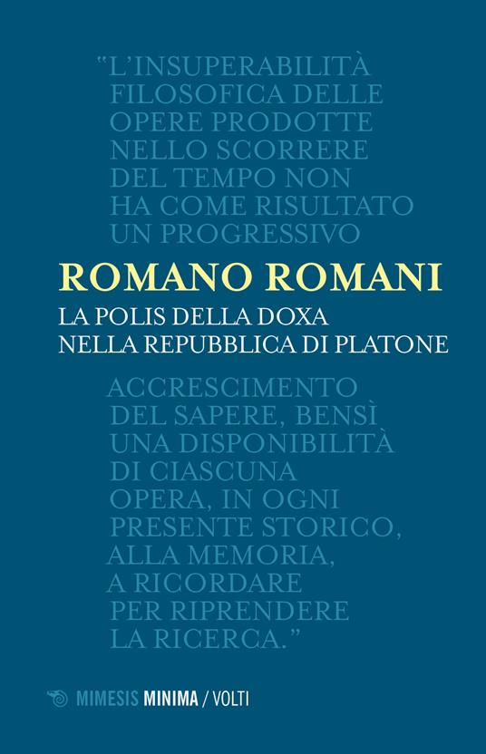 La polis della doxa nella Repubblica di Platone - Romano Romani - copertina
