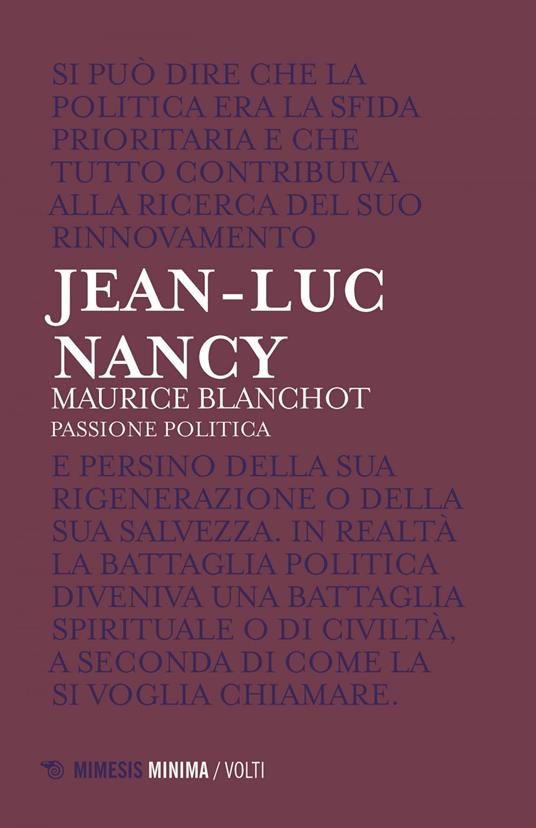 Maurice Blanchot. Passione politica - Jean-Luc Nancy,Federica Corecco,Christian Zürcher - ebook