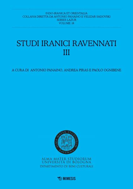 Studi iranici ravennati. Vol. 3 - copertina