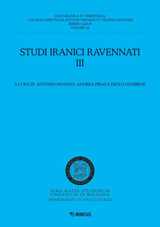 Studi iranici ravennati. Vol. 3 - copertina