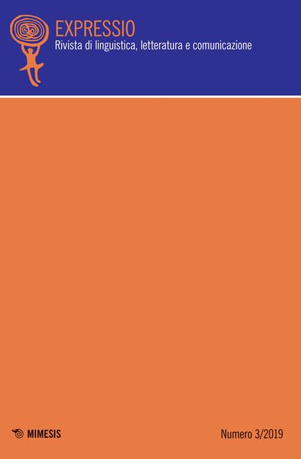Expressio. Rivista di linguistica, letteratura e comunicazione (2019). Vol. 3 - copertina