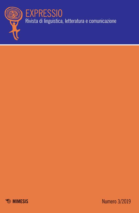 Expressio. Rivista di linguistica, letteratura e comunicazione (2019). Vol. 3 - copertina