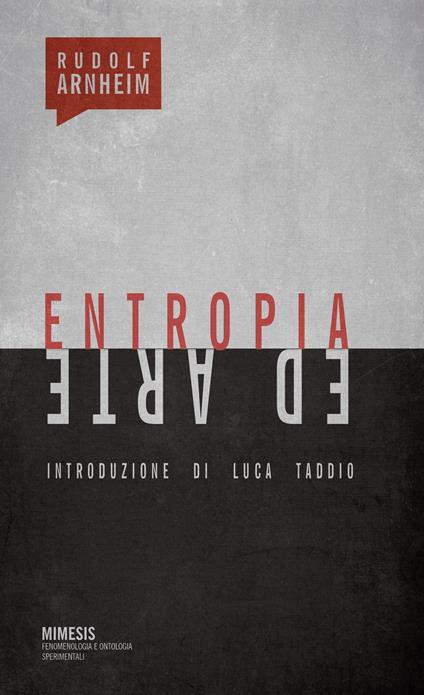 Entropia ed arte - Rudolf Arnheim - copertina