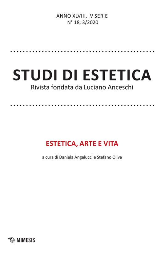 Studi di estetica (2020). Vol. 3: Estetica, arte e vita - copertina