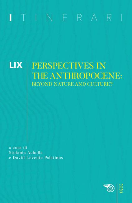 Itinerari (2020). Vol. 59: Perspectives in the anthropocene. - copertina