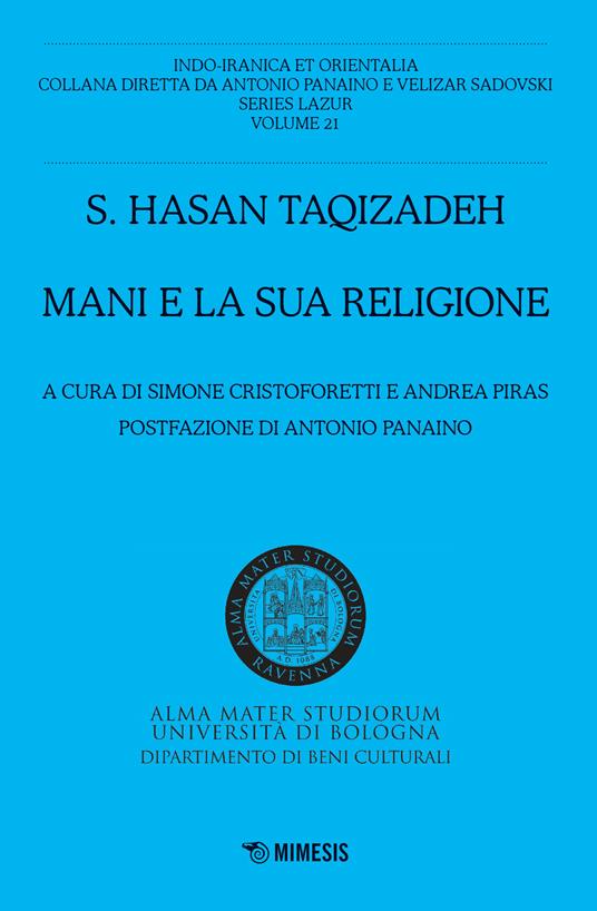 Mani e la sua religione - Hasan Taqizadeh - copertina
