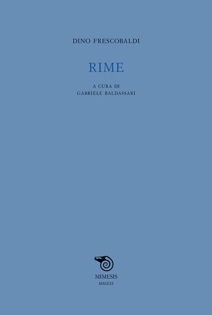Rime - Dino Frescobaldi - copertina