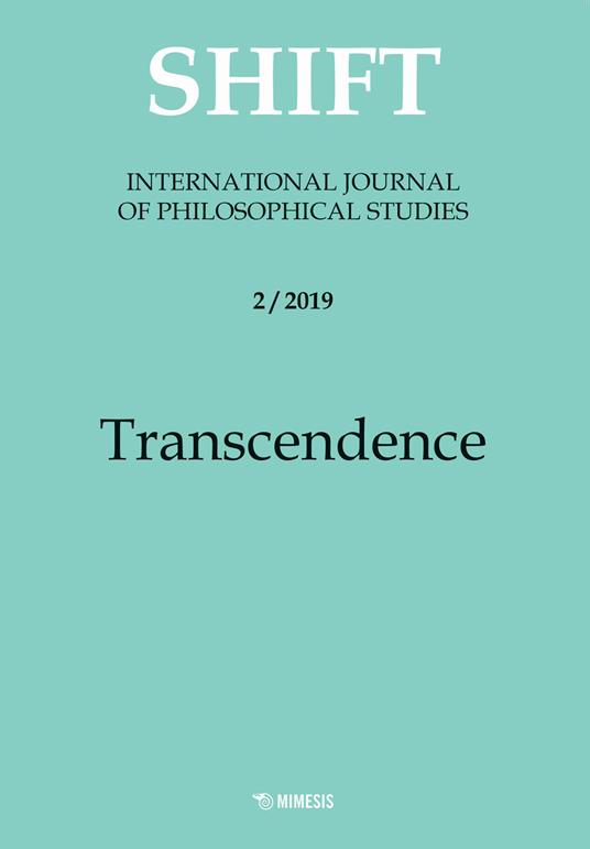 Shift. International journal of philosophical studies (2019). Vol. 2: Transcendence. - copertina