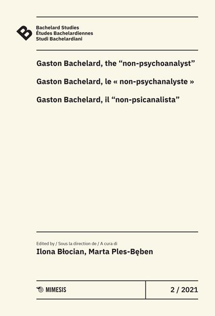 Bachelard Studies-Études Bachelardiennes-Studi Bachelardiani (2021). Vol. 2 - copertina