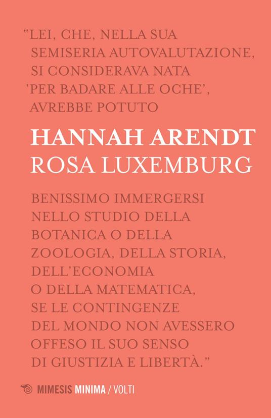 Rosa Luxemburg - Hannah Arendt,Rosalia Peluso - ebook