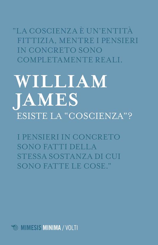 Esiste la «coscienza»? - William James - copertina