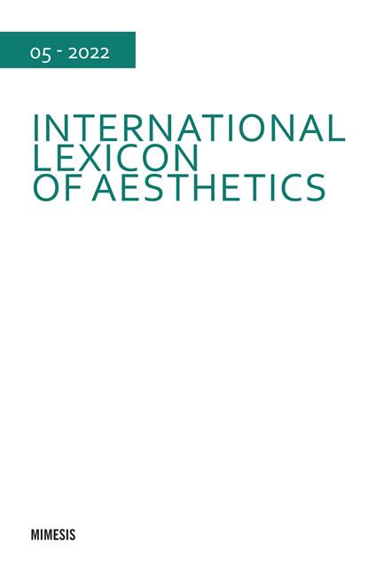 International lexicon of aesthetics (2022). Vol. 5 - copertina