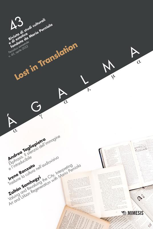 Ágalma. Vol. 43: Lost in translation. - copertina