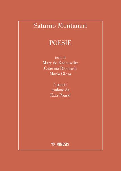 Poesie - Saturno Montanari - copertina