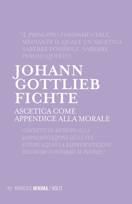 Ascetica come appendice alla morale - J. Gottlieb Fichte - copertina