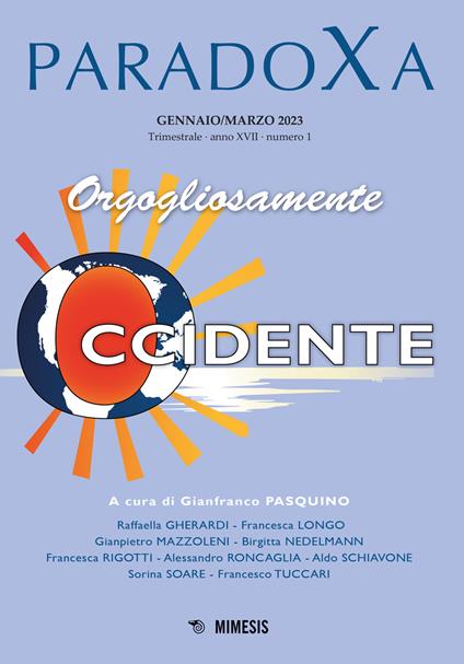 Paradoxa (2023). Vol. 1: Orgogliosamente occidente - copertina