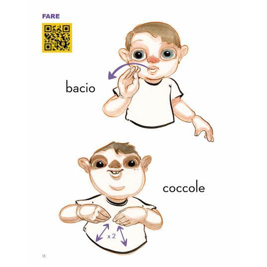 Piccolo vocabolario. Lingua dei segni italiana. Bebè e genitori. Con QR Code - Roger Olmos - 4