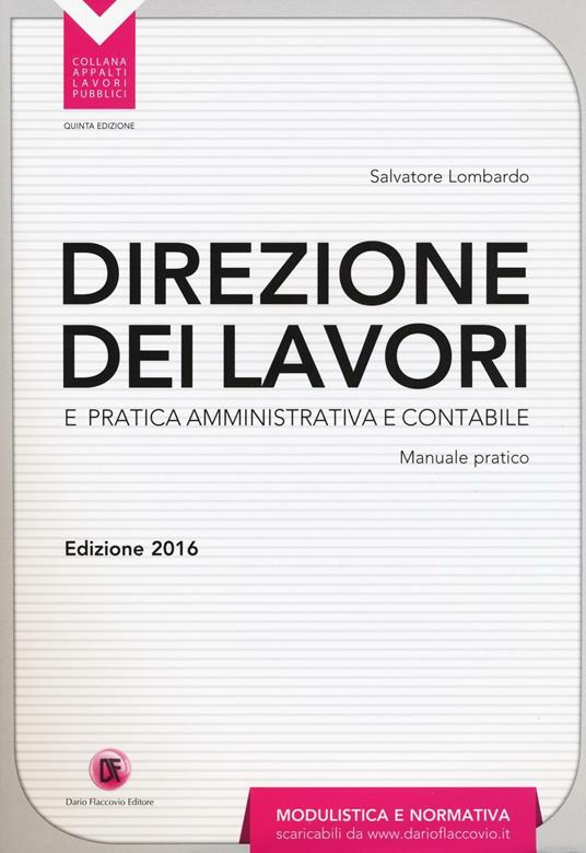 Direzione dei lavori e pratica amministrativa e contabile - Salvatore Lombardo - copertina