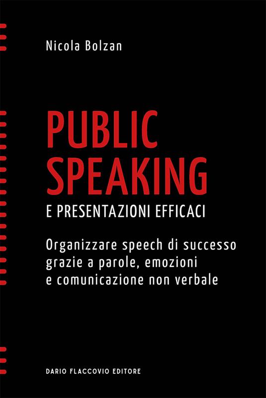 Public speaking e presentazioni efficaci. Organizzare speech di successo grazie a parole, emozioni e comunicazione non verbale - Nicola Bolzan - copertina