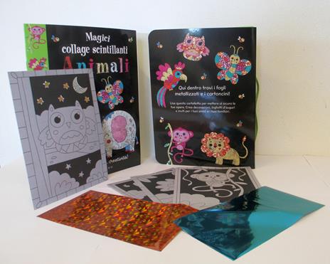 Magici collage scintillanti. Animali. Con gadget - 4