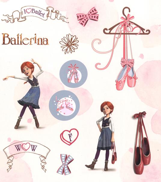 Copertina quaderno Barbie ballerina da colorare — Mondo Bimbo
