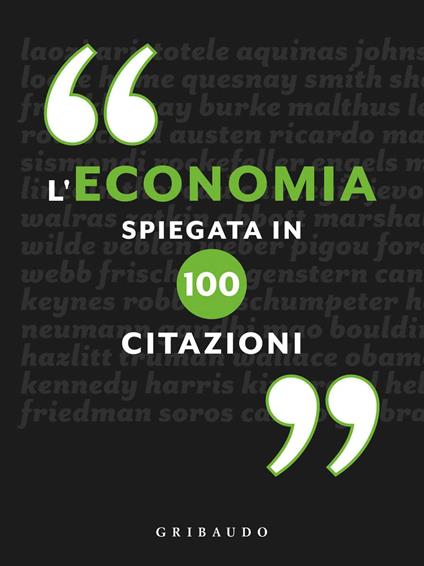 L'economia spiegata in 100 citazioni - copertina