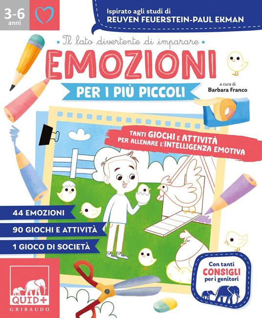 Emozioni per i più piccoli. Tanti giochi e attività per allenare l'intelligenza emotiva. Ispirato agli studi di Reuven Feuerstein-Paul Ekman - copertina