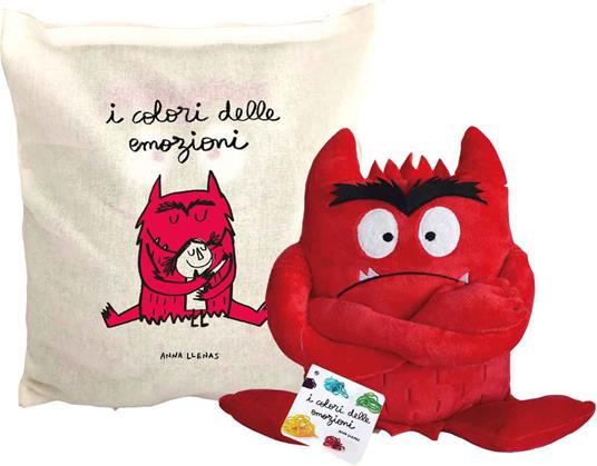 Rabbia. Mostro rosso. Il mostro dei colori. Con gadget. Con Giocattolo morbido - Anna Llenas - copertina