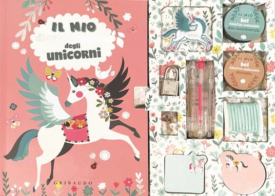 Il mio diario segreto degli unicorni. Ediz. a colori. Con gadget - Libro -  Gribaudo - Giochi creativi