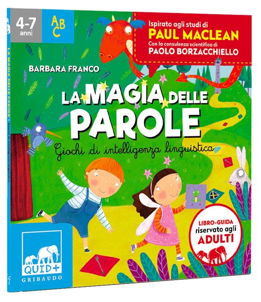 La magia delle parole. Giochi di intelligenza linguistica. Ediz. a colori. Con dado. Con 4 pedine. Con 6 tessere puzzle. Con 64 Carte - Barbara Franco,Paolo Borzacchiello - 2