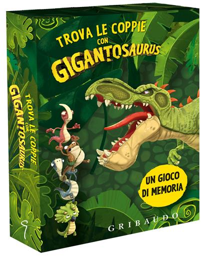 Trova le coppie con Gigantosaurus. Ediz. a colori. Con 45 carte - copertina