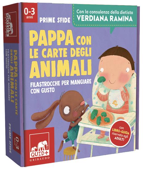 Pappa con le carte degli animali. Filastrocche per mangiare con gusto. Ediz. a colori. Con 35 carte. Con libro-guida riservato agli adulti - Barbara Franco - copertina