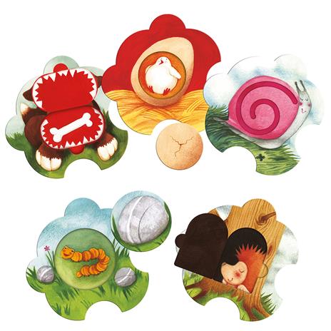 Tocca, esplora e impara. Giochi per stimolare la motricità fine. Ediz. a colori. Con bruco. Con puzzle da manipolare - Barbara Franco - 3