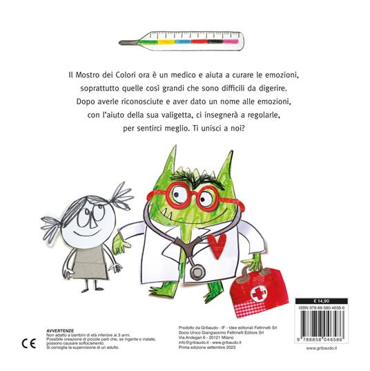 Dottore delle emozioni. Mostro dei colori. Ediz. a colori - Anna Llenas -  Libro - Gribaudo - Albi illustrati