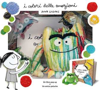 Libro I colori delle emozioni pop up. Ediz. a colori. Con minipeluche multicolore Anna Llenas