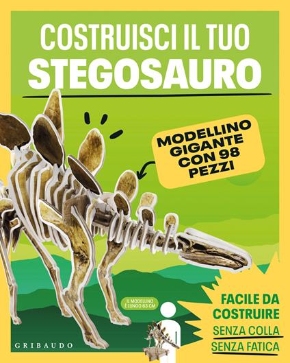 Costruisci il tuo stegosauro. Con modellino gigante - copertina