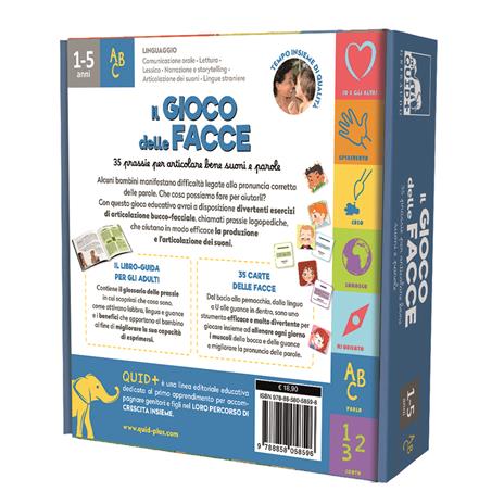 Il gioco delle facce. 35 prassie per articolare bene suoni e parole. Ediz. a colori. Con 35 Carte - Barbara Franco - 5