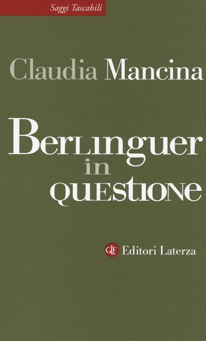 Berlinguer in questione - Claudia Mancina - copertina