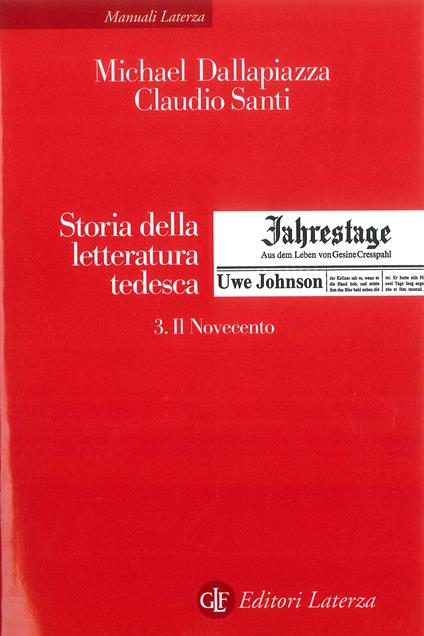 Il Storia della letteratura tedesca. Vol. 3 - Michael Dallapiazza,Claudio Santi,Ulrike Kindl,Simona Leonardi - ebook